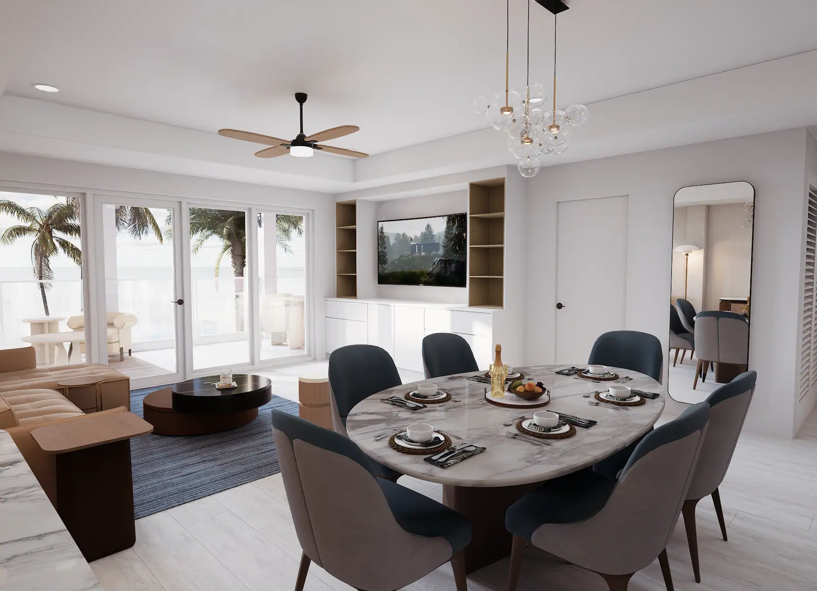 Dining & Living Room