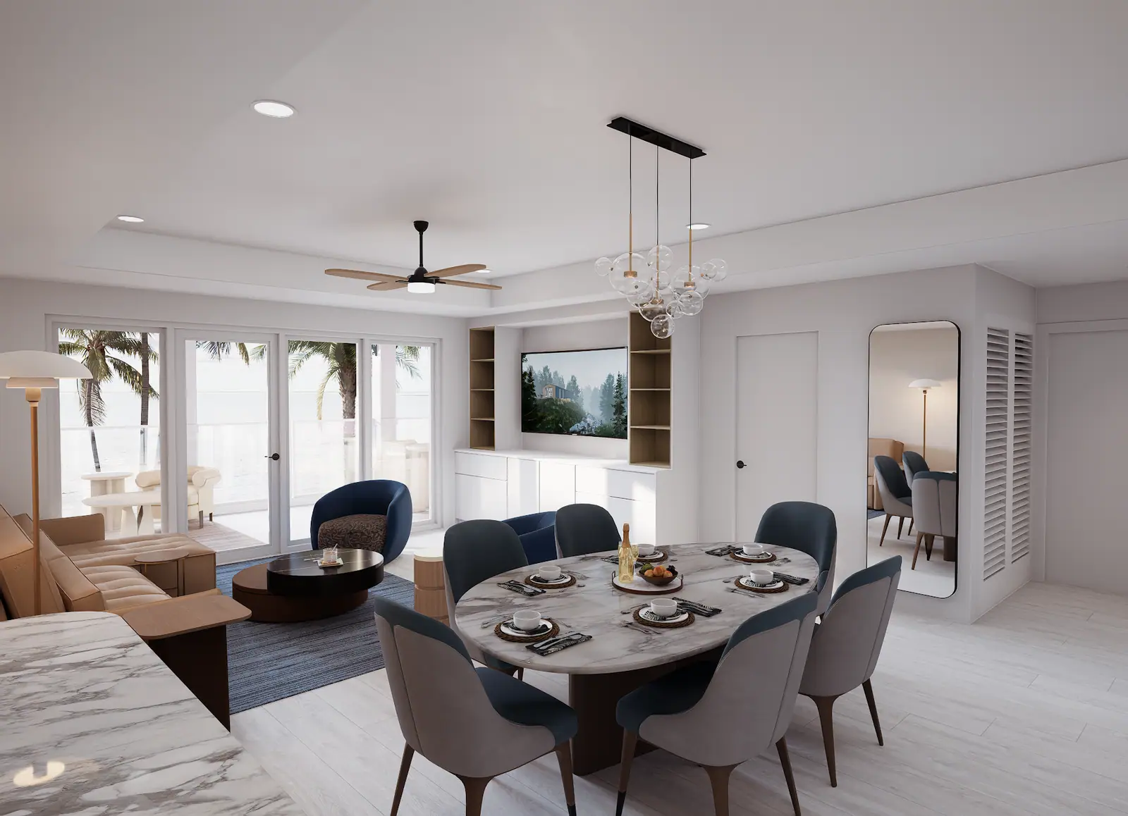 Dining & Living Room